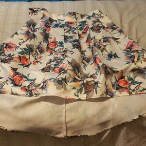 Colorful high-low skirt